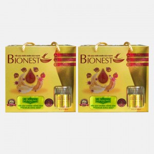 Bộ 2 hộp Yến sào Bionest Ginseng hồng sâm cao cấp - hộp tiết kiệm 6 lọ