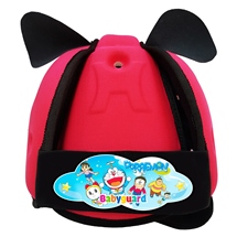 Mũ bảo vệ đầu cho bé BabyGuard (Hồng) logo Doremon 03
