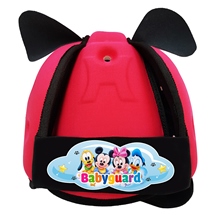 Nón bảo vệ đầu cho bé BabyGuard (Hồng) logo Mickey