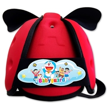 Mũ bảo vệ đầu cho bé BabyGuard (Đỏ) logo Doremon 02