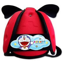 Mũ bảo vệ đầu cho bé BabyGuard (Đỏ) logo Doremon 01