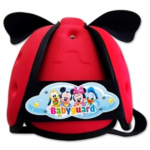 Mũ bảo vệ đầu cho bé BabyGuard (Đỏ) logo Micky