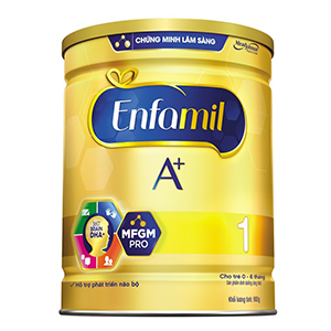 Sữa bột Enfamil A+ 1 DHA+ và MFGM 830g