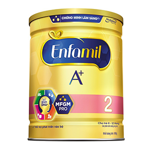 Sữa bột Enfamil A+ 2 DHA+ và MFGM 830g