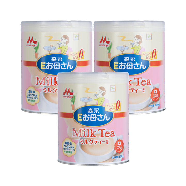 Bộ 3 Sữa bầu Morinaga E-Okasan vị trà sữa 800g
