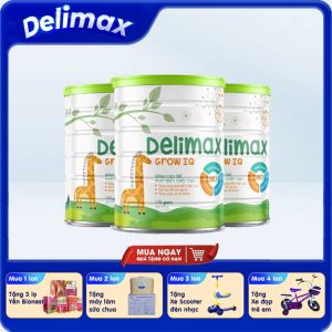Sữa bột Delimax Grow IQ 900g [Có Quà]