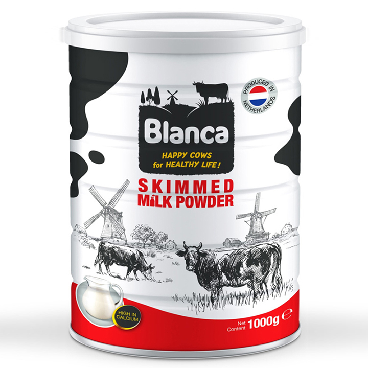 Sữa Blanca tách béo 1000gr Nhập Khẩu Trực Tiếp Từ Hà Lan