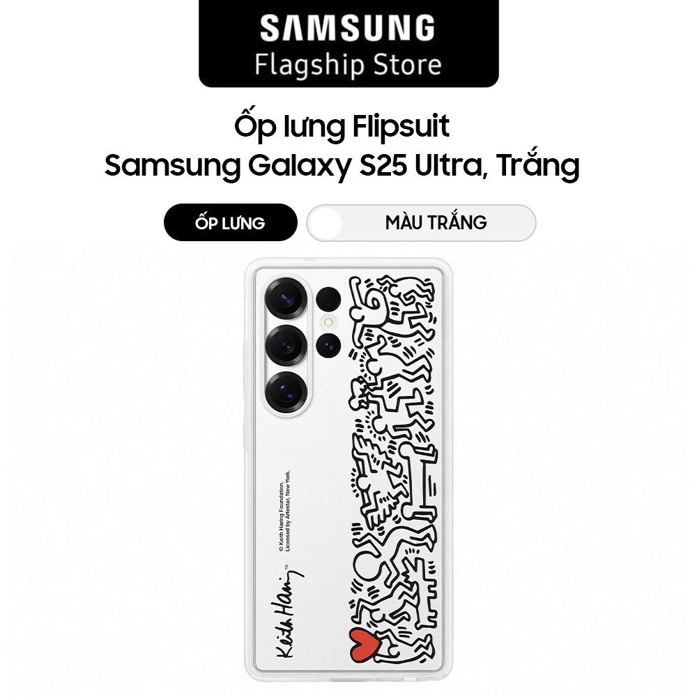 Ốp lưng Flipsuit Samsung Galaxy S25Ultra, Trắng