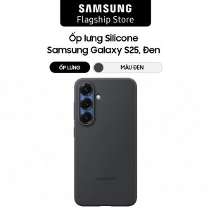 Ốp lưng Silicone Samsung Galaxy S25, Đen