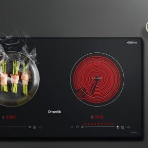 Bếp điện từ D’mestik ML921 DKT (bo viền) 1 từ 1 hồng ngoại