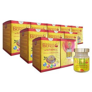 Yến sào Bionest Ginseng hồng sâm cao cấp 70ml bộ 10 hũ