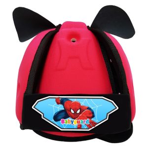Mũ Bảo Vệ Đầu Cho Bé BabyGuard (Hồng) logo Người Nhện