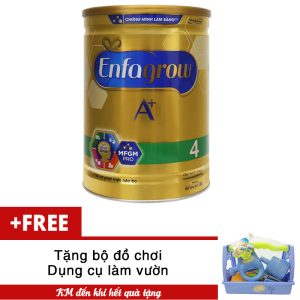 Sữa bột Enfagrow A+ 4 DHA+ và MFGM 1.8kg tặng đồ chơi làm vườn cho bé