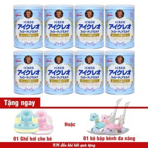 Bộ 8 Sữa Glico Icreo số 1 820g có quà tặng
