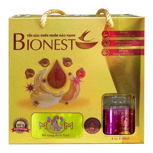 Yến sào Bionest Mum cao cấp 18% 6 lọ dành cho mẹ bầu