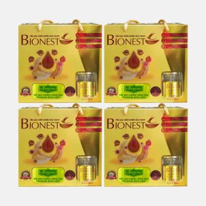 Bộ 4 hộp Yến sào Bionest Ginseng hồng sâm cao cấp – hộp tiết kiệm 6 lọ