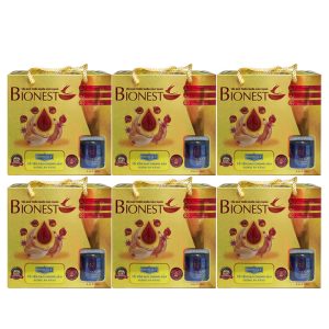 Bộ 6 Hộp Yến sào Bionest Gold Isomalt cao cấp (dành cho người tiểu đường) – hộp tiết kiệm 6 lọ