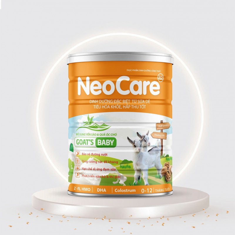 Sữa bột NeoCare goat’s baby 900g (0 – 12 tháng) tặng 2 lọ yến sào khi mua 1 lon