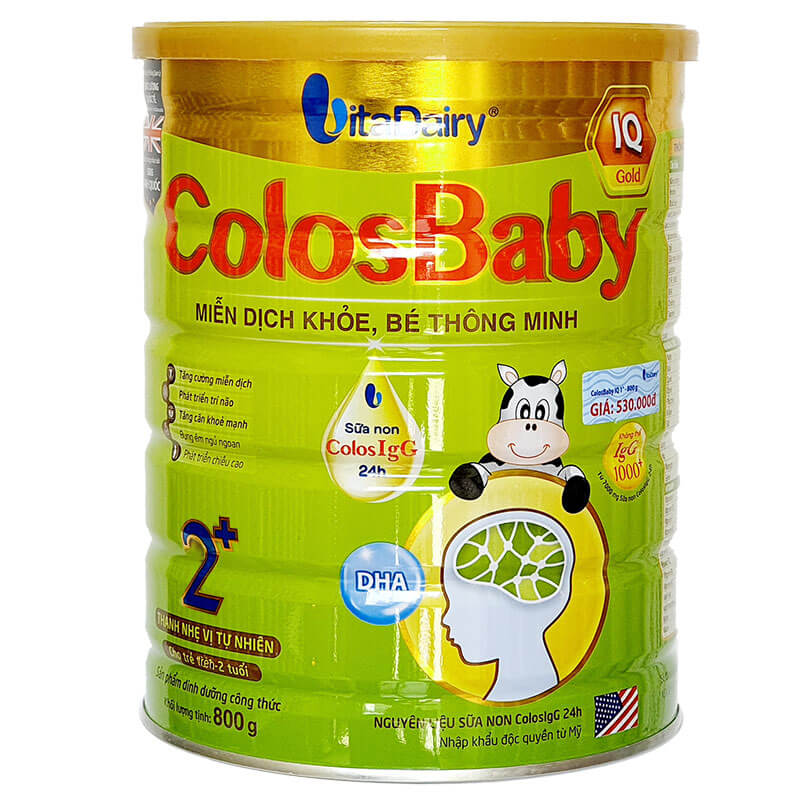Sữa COLOSBABY IQ Gold 2+ 800G (trẻ từ 2 tuổi trở lên)