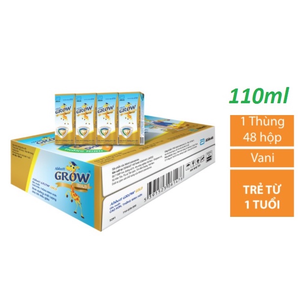 Thùng 48 Hộp Sữa Nước Abbott Grow Gold 110ml