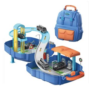 Đồ chơi vali cầu trượt – gara xe cao tầng 37 pcs (3Y+)