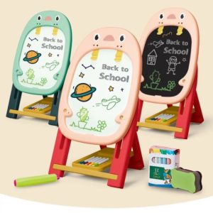 Bảng vẽ nam châm hai mặt có từ tính, xoá dễ dàng, không bám bụi hình chim cánh cụt kèm bút và nam châm