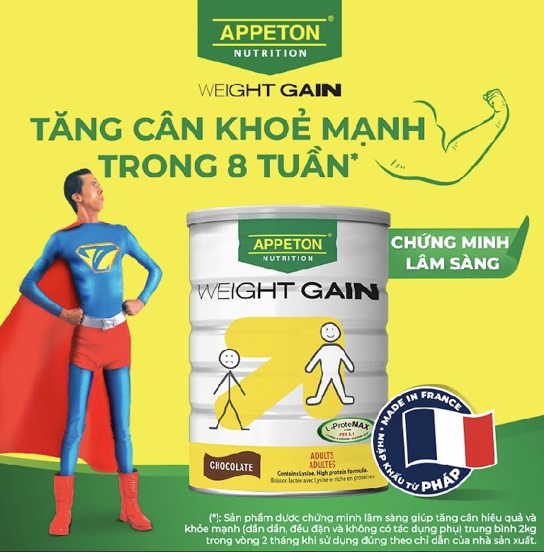 Sữa Appeton Weight Gain Adult 450g Sô cô la