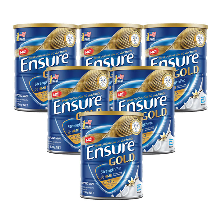 Bộ 6 Sữa Ensure Gold 800g ( huong vani )
