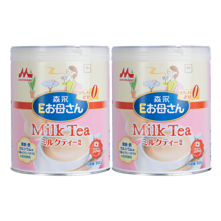 Bộ 2 Sữa bầu Morinaga E-Okasan vị trà sữa 800g
