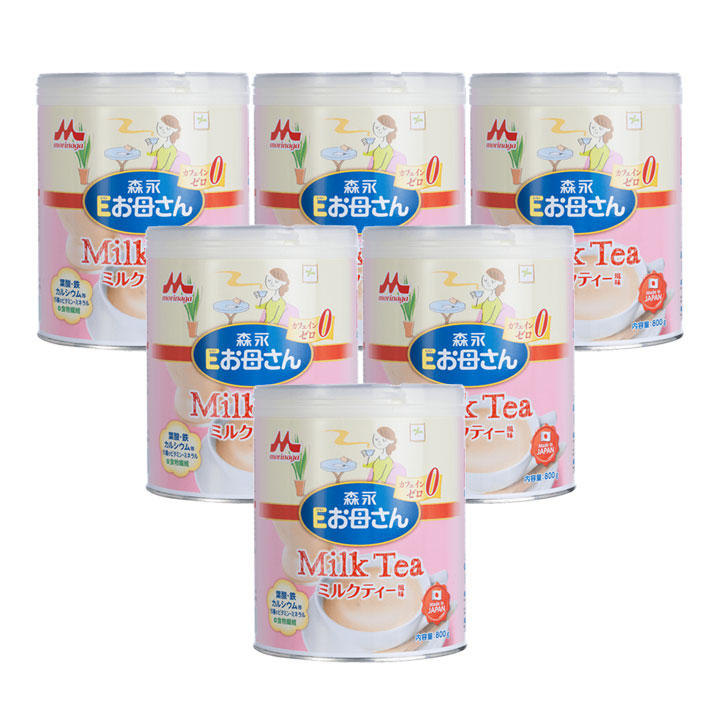 Bộ 6 Sữa bầu Morinaga E-Okasan vị trà sữa 800g