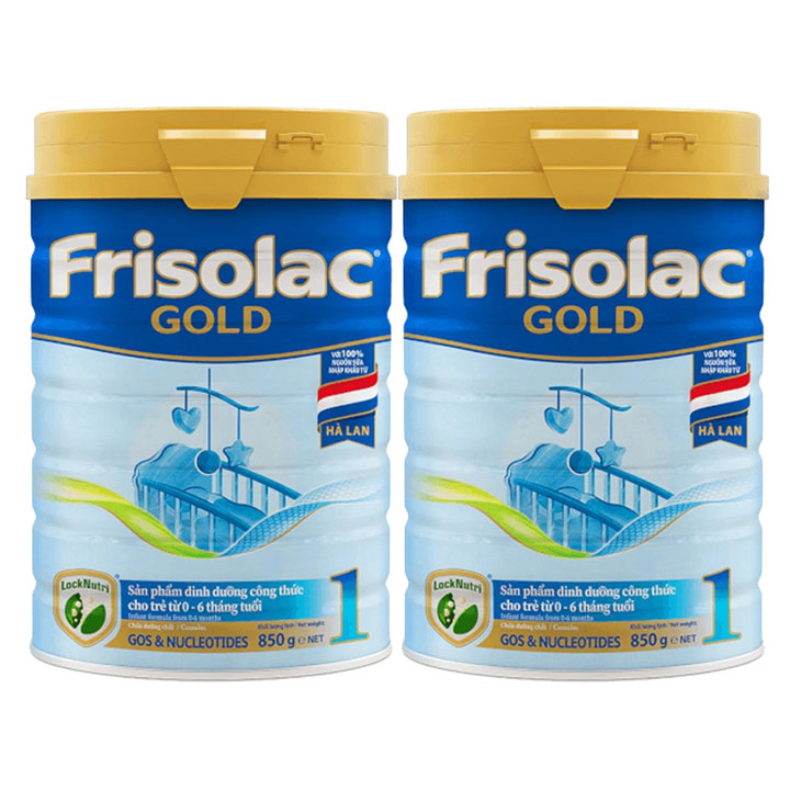 Bộ 2 Sữa Frisolac Gold 1 850g