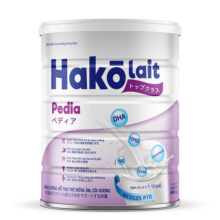 Sữa HakoLait Pedia - Cho Trẻ Biếng ăn 1-10 tuổi