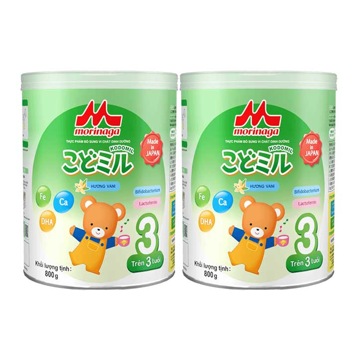 Bộ 2 Sữa Morinaga số 3 800g (Có quà)