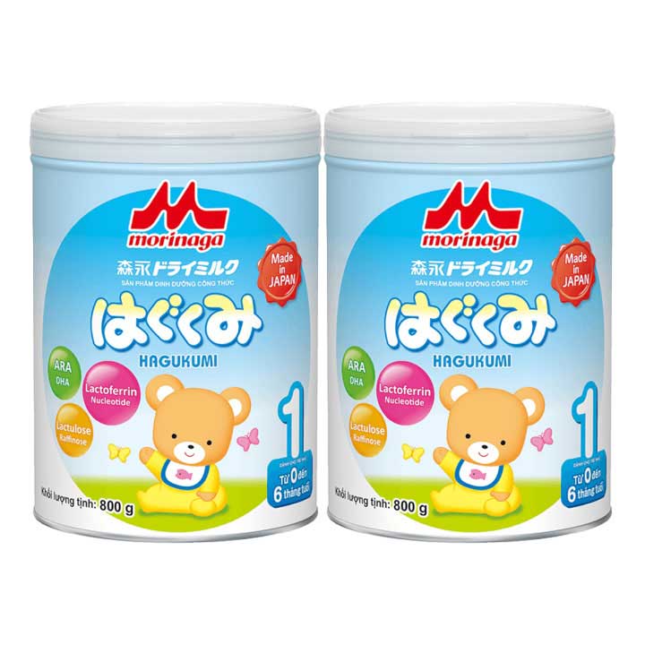Bộ 2 Sữa Morinaga số 1 800g (Có quà)
