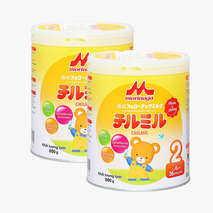 Bộ 2 Sữa Morinaga số 2 800g (có quà)