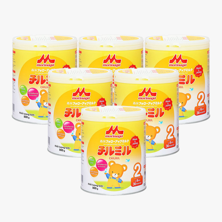 Bộ 6 Sữa Morinaga số 2 800g (có quà)