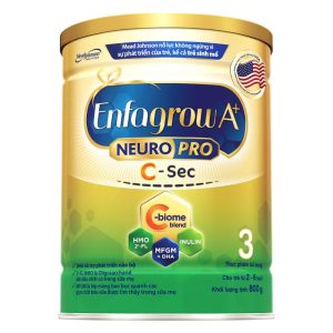 Sữa Enfagrow A+ NeuroPro 3 C-Sec (800g) cho bé từ 2-6 tuổi