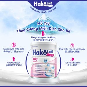 Sữa HakoLait Baby 400g – Tăng Cường Miễn Dịch – Trẻ Dưới 1 Tuổi