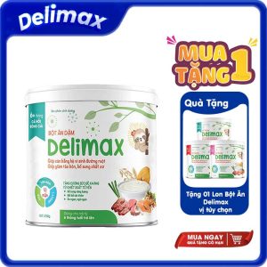[Mua 1 Tặng 1] Bột ăn dặm Delimax cá hồi bông cải 250g [Date 11/2025]