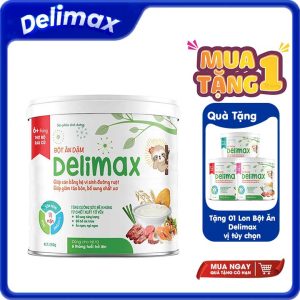 [Mua 1 Tặng 1] Bột ăn dặm Delimax thịt bò rau củ 250g [Date 11/2025]