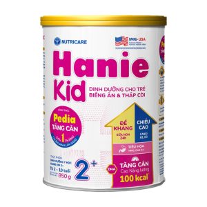 Sữa Hanie kid Pedia 2+ 850g tăng cân cho trẻ từ 2 – 10 tuổi