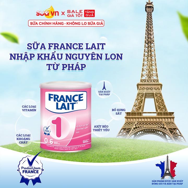 Sữa FRANCE LAIT số 1 900g