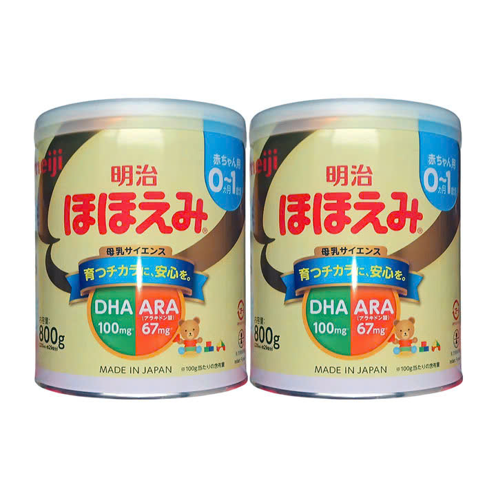 Bộ 2 Sữa Meiji số 0 800g