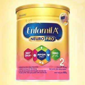 Sữa bột Enfamil A+ 2 Neuropro – 830g