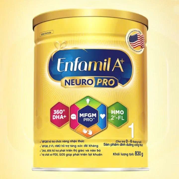 Sữa bột Enfamil A+1 Neuropro – 830g