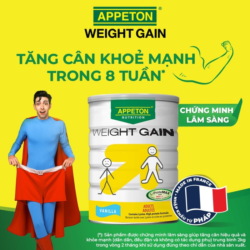 Sữa Appeton Weight Gain Adult Vani 900g