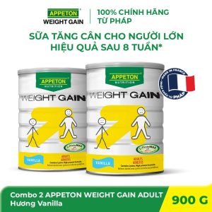Sữa Appeton Weight Gain Adult Vani Combo 2 lon 900g