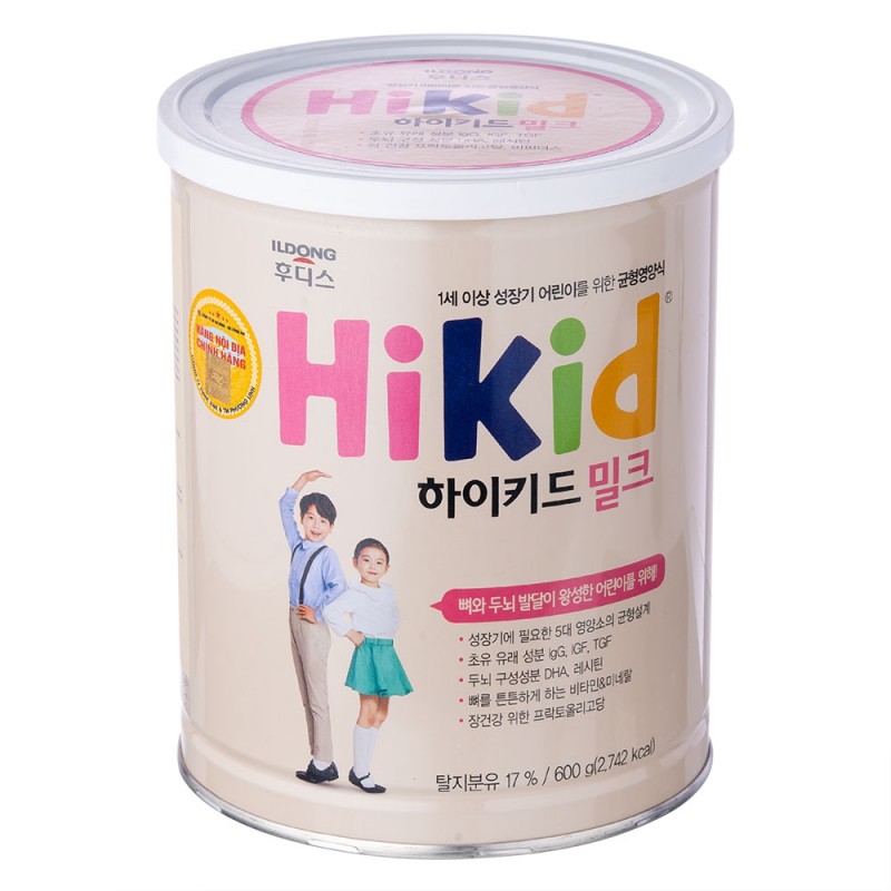 Sữa Hikid vị Vani 600g (1-9 tuổi)