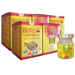 Yến sào Bionest Ginseng hồng sâm cao cấp 70ml bộ 5 hũ