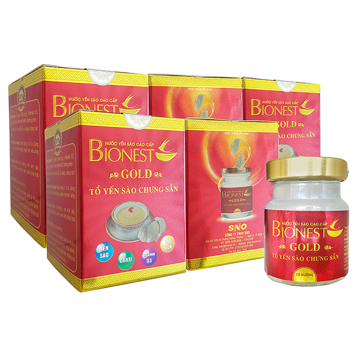 Yến sào Bionest Gold cao cấp 70ml 5 hũ